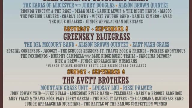 Earl Scruggs Music Festival 2026
