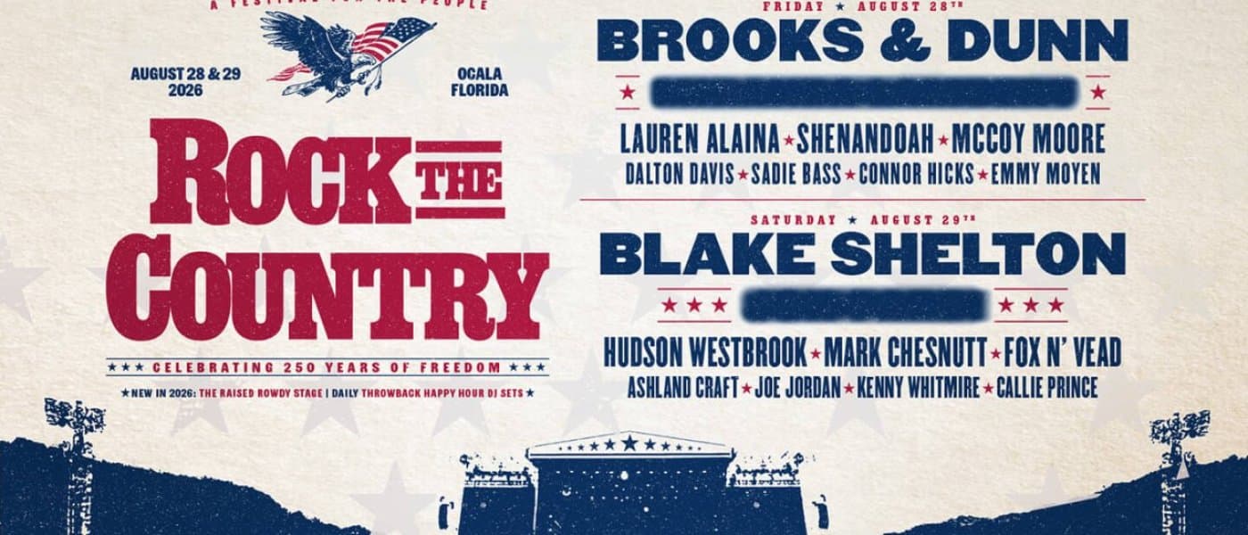 Rock the Country - 2 Day Pass - With Brooks & Dunn, Blake Shelton, Lauren Alaina and More