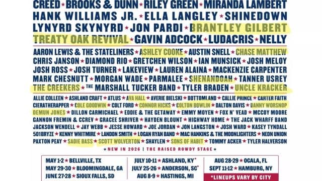 Rock the Country - Saturday Pass - With Kid Rock, Brantley Gilbert, Ashley Cooke and More