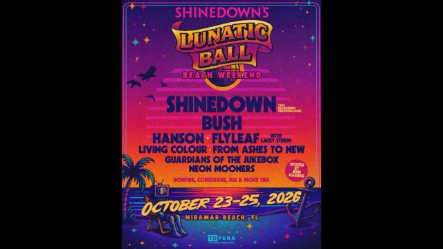 Shinedown Lunatic Ball Beach Weekend