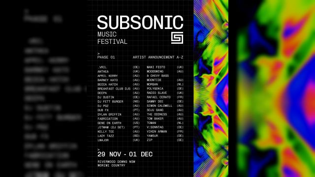 Subsonic Music Festival 2026