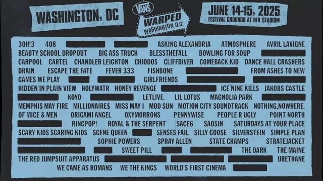 Warped Tour D.C. 2027